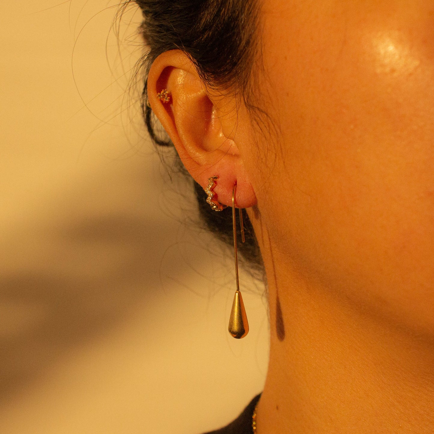 Enjoy the raindrop | Simple Geometric Earrings